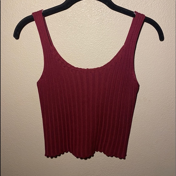 Red Knit Tank - Picture 1 of 2